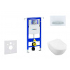 Geberit Duofix Modul na závesné WC s tlačidlom Sigma50, alpská biela + Villeroy Boch - WC a doska, DirectFlush, SoftClose, CeramicPlus 111.355.00.5 NI8