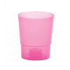 Kinekus Kvetináč plastový, transparentný, 12,5 cm, COUBI ORCHID, ružový