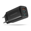 AXAGON ACU-DPQ65, GaN nabíjačka do siete 65W, 3x port (USB-A + dual USB-C), PD3.0/QC4+/PPS/Apple (ACU-DPQ65)