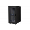 DIGITUS 26U serverový stojan, Unique Series ocelové přední dveře 1340x600x1000 mm s plexi sklem, černé (RAL 9005)