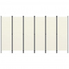 vidaXL Paraván so 6 panelmi, krémovo biely 300x180 cm 320727