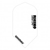 Letky na šípky Winmau Rhino White Slim 3ks (Kvalitné letky sada 3ks)
