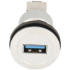 Vstavané zásuvky USB 2.0 zásuvka, vstavateľná Schlegel Elektrokontakt RRJ_USB3_AB Schlegel Množstvo: 1 ks; RRJ_USB3_AB