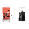 Profitec GO, red + Eureka Mignon Turbo, CR black