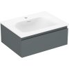 Mexen Orio, kúpeľňová skrinka 60 cm s umývadlom Vela, 1 zásuvka, grafitová matná/biela matná, 91A10-06023-1-BF66-W23M01