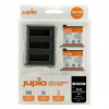 Jupio 2x Battery DJI Osmo Action AB1 1220mAh + Compact USB Triple Charger CDJ1000