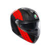 AGV SPORTMODULAR MULTI PLK STRIPES CARBON/RED Velkosť: XS