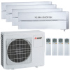 Klimatizácia Mitsubishi LN 4x multisplit (3x 1,8kW + 5kW) + vonk.j. 8kW (perleťovo biela)