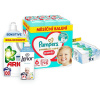 PAMPERS balíček VI. (plienkové nohavičky veľ. 6 – 93 ks, vlhčené obrúsky, prací gél a aviváž)