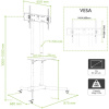 Techly ICA-TR6 Držák na TV 165,1 cm (65