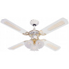 Stropný ventilátor PRINCESS TRIO Biely - 105cm | Svietidlo - 3 x Žiarovky E14