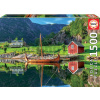 Educa puzzle Viking ship 1500 dielov a fix lepidlo 18006
