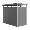 Plechový záhradný domček Biohort HighLine HS 134x254 cm sivý kremeň metalický