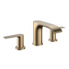 Hansgrohe Vivenis - Umývadlová batéria s výpusťou, 3-otvorová inštalácia, EcoSmart, kefovaný bronz 75033140