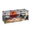 Ferplast Klietka MULTIPLA Hamster LARGE NERA GABBIA s príslušenstvom pre hlodavce 107,5 x 37.5 x 42 cm