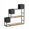 Stojan na kvety - Oak kvetinový Rack Mirt Loft hornej malý dub (Stojan na kvety - Oak kvetinový Rack Mirt Loft hornej malý dub)