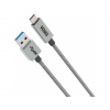 Yenkee YCU 311 GY USB 3.1 Gen 1 kábel synchronizačný a nabíjací USB A - USB C, dĺžka 1 m