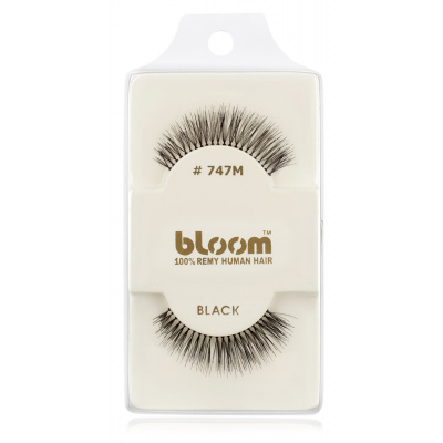 Bloom Natural nalepovacie riasy z prírodných vlasov No. 747M Black