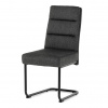 Autronic Židle jídelní, taštičkové pružiny v sedáku, madlo na opěráku, tmavě šedá látka, černý kov DCL-P3107 GREY2