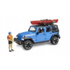 Bruder 02529 Jeep Wrangler Unlimited Rubicon s kajakom a figúrkou kajakára