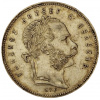 Stříbrná mince 1 zlatník František Josef I. Uherská ražba 1869