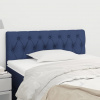 vidaXL Čelo postele modré 90 x 7 x 78/88 cm látka - Modrá - 16945-158553