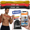 Sada 3 Odporových gúm Powerband na cvičenie, strečing a fitness