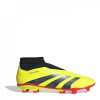 adidas Predator 24 League Laceless Firm Ground Football Boots Yellow/Blk/Red 9.5 (44)
