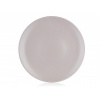 Keramický mělký talíř BANQUET Amande 26,5 cm šedý