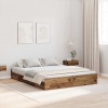 zahrada-XL Rám postele s úložným prostorem Staré drevo 135 x 190 cm 3335323