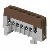 Izolovaná svorkovnica PRO L, 7-pólová, hnedá, na DIN lištu TH-35