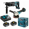 Makita DLX2153TJ1 Aku sada DGA504+DHR241 18V