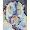 ZUTY Maľovanie podľa čísel FAREBNÁ OPICA Rámovanie vypnuté plátno na rám Rozmer 80x100 cm