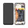Huawei P40 Lite (JNY-L21A/JNY-LX1) – Originál LCD displej a dotyková plocha s rámom + batéria Black (Service Pack)