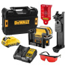 DeWalt DCE0825D1R křížový laser s 5body ČERVENÝ 10,8 V XR, 1 x 2,0Ah