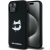 Karl Lagerfeld silikónové puzdro MagSafe na hlavu Choupette Head pre iPhone 15 Plus / 14 Plus – čierne (Karl Lagerfeld silikónové puzdro MagSafe na hlavu Choupette Head pre iPhone 15 Plus / 14 Plus –