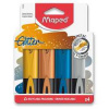 Zvýrazňovač Maped Fluo Peps Glitter Metal sada 4 farieb