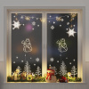 vidaXL Vianočné osvetlenie silueta snehuliaka 2 ks 35 LED teplá biela 4019599