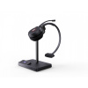 Yealink WH62 Mono Teams Slúchadlá s mikrofónom Bezdrôtový Pres hlavu Kancelária / call centrum Micro-USB Nabíjací podstavec Čierna (WH62 MONO TEAMS)