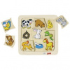 Goki vkladacie puzzle čo zvieratká jedia