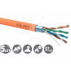 Instalační kabel Solarix CAT5E FTP LSOHFR B2ca-s1,d1,a1 500m/cívka SXKD-5E-FTP-LSOHFR-B2ca