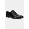 Kožené poltopánky Clarks Originals CraftJames Cap pánske, čierna farba, 26178572