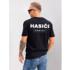 Tričko pre hasičov VSB s vlastným textom čierne