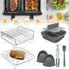 Fritéza air fryer YOLPHA akcesoriów do frytkownicy 0 W