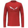 tričko SALEWA SOLIDLOGO DRY M L/S Tee Red Flame 48
