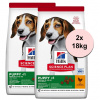 Hill's Science Plan granule pre šteňatá stredných plemien s kuracím 2 x 18 kg