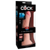 Dildo vaginálne King Cock 23 cm telovej farby