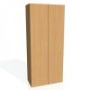 Šatníková policová skriňa Drive, 80x185x42 cm, buk/buk