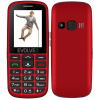 EVOLVEO EasyPhone EG, mobilní telefon pro seniory s nabíjecím stojánkem (červená barva) EP-550-EGR