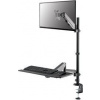 Neomounts by Newstar Neomounts DS90-325BL1 Neomounts höhenverstellbarer PC-Tisch Čierna für 1 Monitor, 1 Tastatur, 1 Maus, Tischklemme